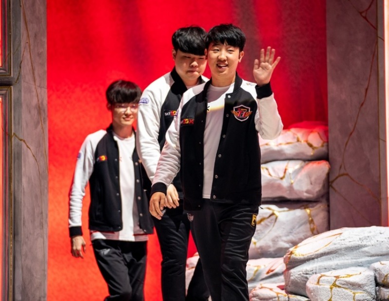 C조 1위 SK텔레콤 T1(사진=라이엇 게임즈 제공).