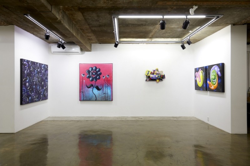 케니 샤프(Kenny Scharf) 개인전 'Anxiously Optimistic 〈불안하게 낙관적인〉' 전시전경 / 사진=BAIK ART Seoul