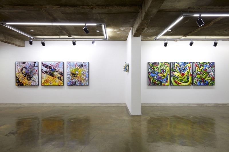 케니 샤프(Kenny Scharf) 개인전 'Anxiously Optimistic 〈불안하게 낙관적인〉' 전시전경 / 사진=BAIK ART Seoul