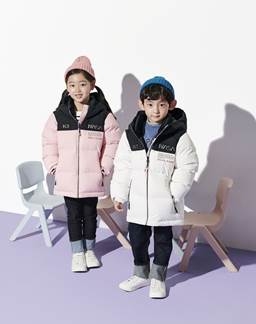 K2, 19FW 미니미 키즈패딩 화보 공개