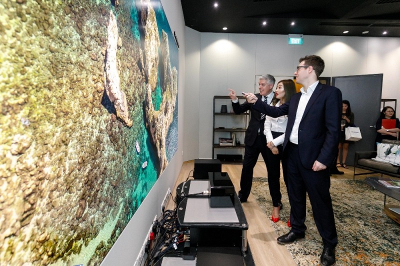 삼성전자, 싱가포르에 '더 월' 쇼룸 열고 동남아 시장 본격 공략