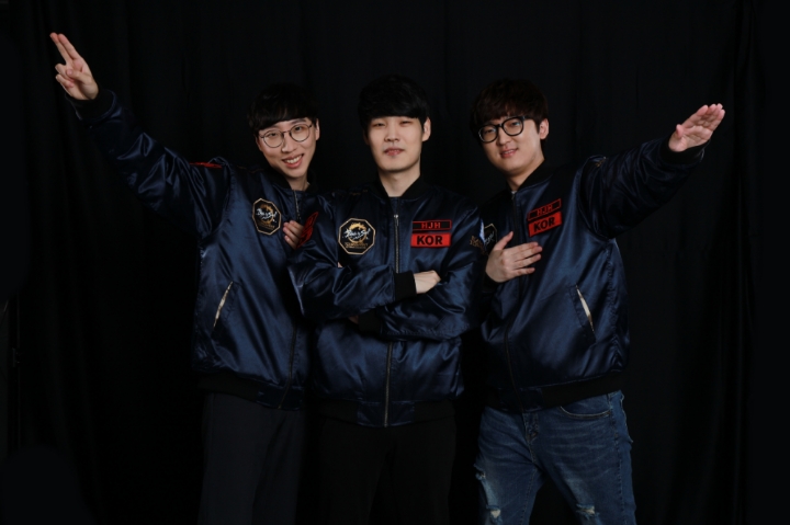 블소 토너먼트 2019 월드 챔피언십 결선에 참여한 한국의 HJH팀.