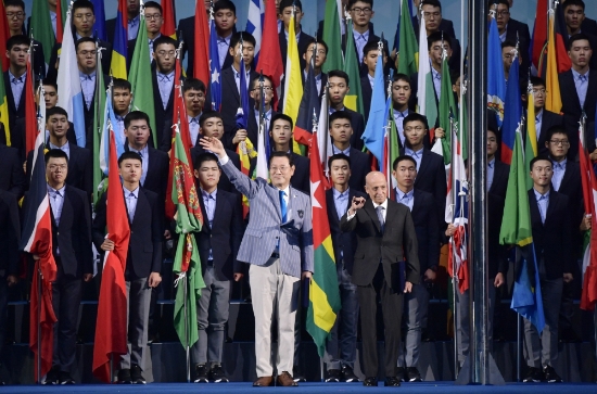 지난 7월 세계수영선수권대회 개회식 모습/사진=광주광역시