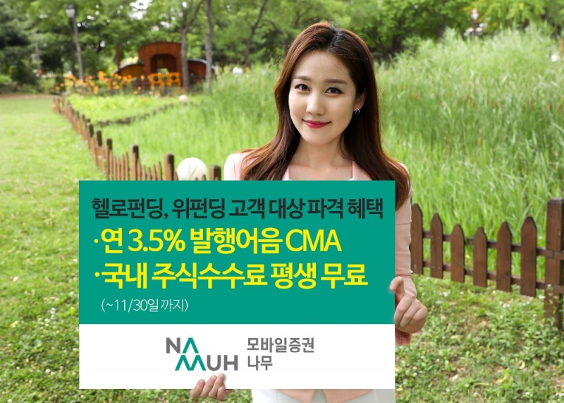NH투자증권 나무, P2P 대출플랫폼과 손잡고 연 3.5% 발행어음 특판