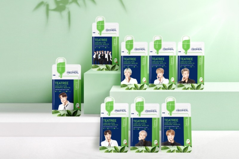 방탄소년단 이미지 컷 삽입된 마스크팩, 론칭 8분 만에 품절
