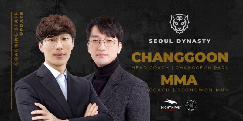 감독으로 승격된 박창근 코치(왼쪽)와 코치로 합류한 문성원(사진=젠지 e스포츠 제공).