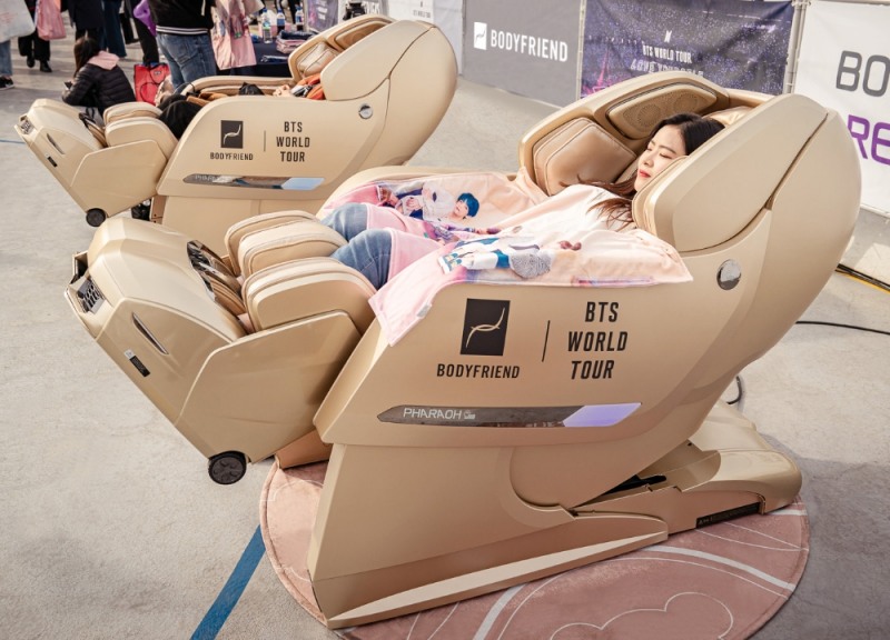 바디프랜드, 방탄소년단 콘서트 관람객들에 안마의자 체험 서비스 제공