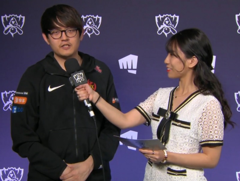 펀플러스 피닉스의 톱 라이너 '김군' 김한샘(왼쪽, 사진=생중계 화면 캡처).