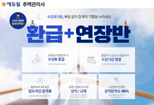 주택관리사 시험 준비는 에듀윌의 ‘환급+연장반’으로