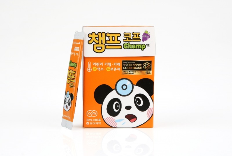 동아제약, 어린이 목 감기약 '챔프 코프' 시럽 출시