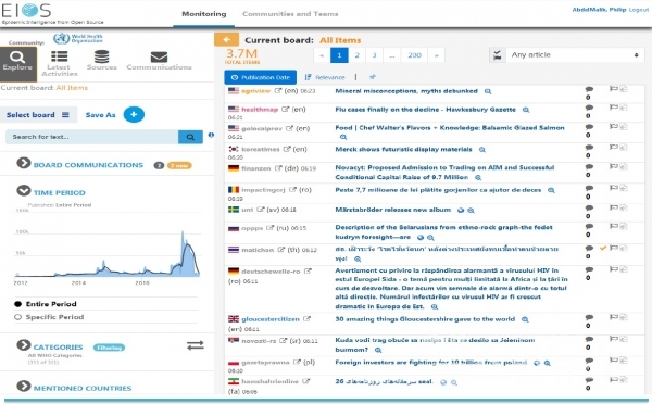 EIOS시스템(보건복지부)