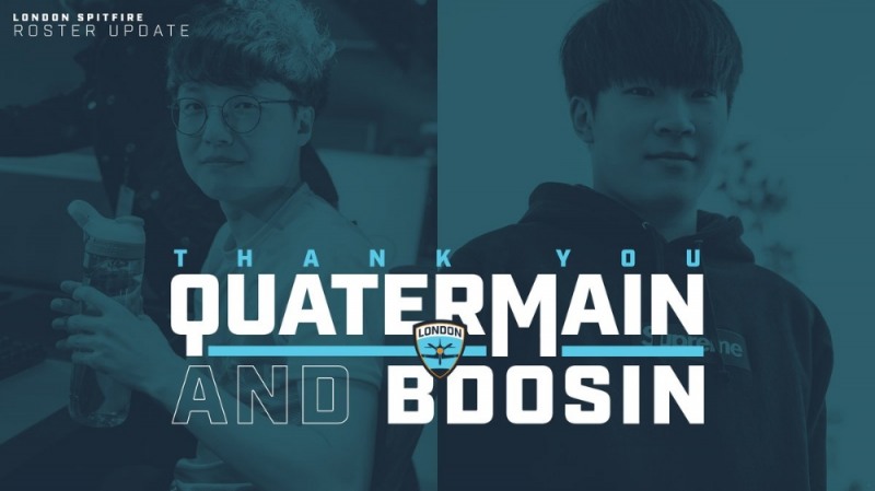 '쿼터메인' 송지훈, '비도신' 최승태와 결별을 발표한 런던 스핏파이어(사진=팀 공식 SNS).