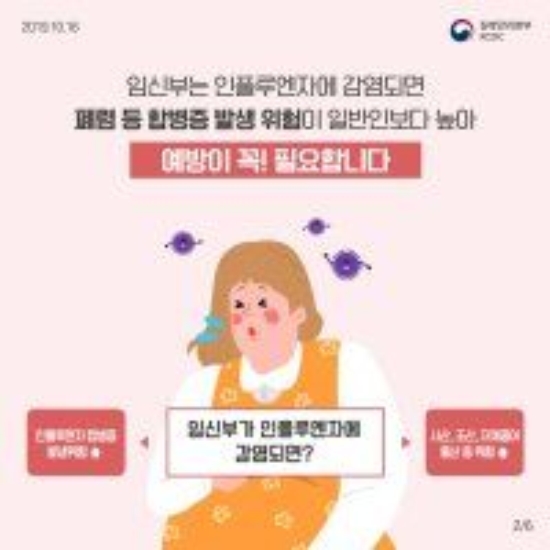 인플루엔자 예방접종 포스터/사진=질병관리본부