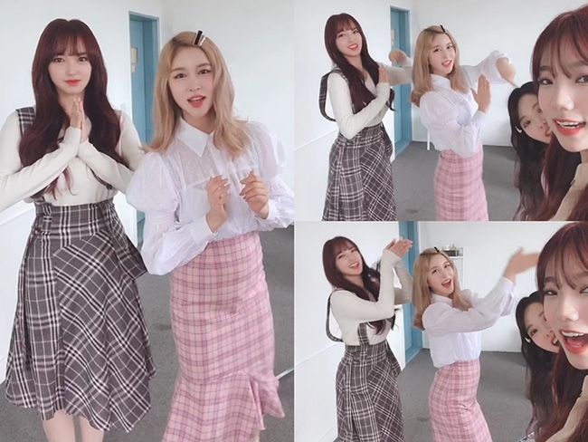 우주소녀, 성소-선의-미기와 신곡 ‘이루리’ 열혈 홍보로 뭉쳤다