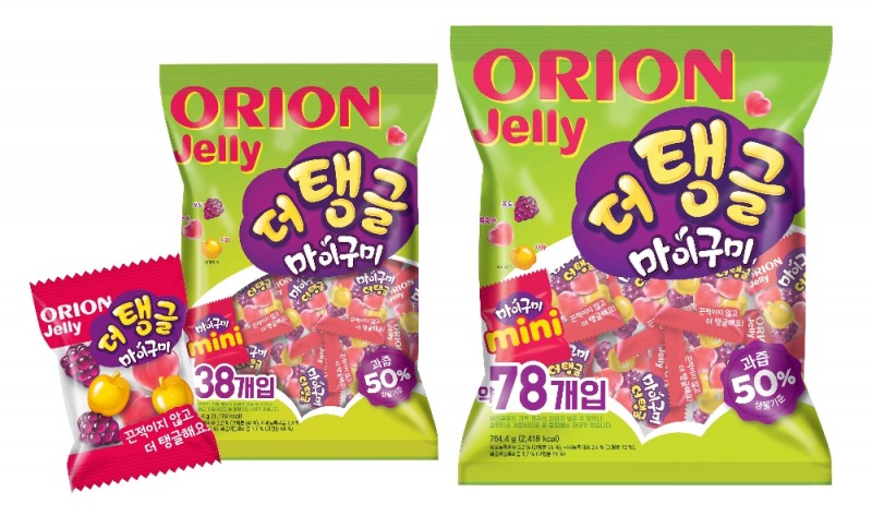 오리온, 작지만 더 탱글한 '오리온젤리 더 탱글 마이구미' 출시