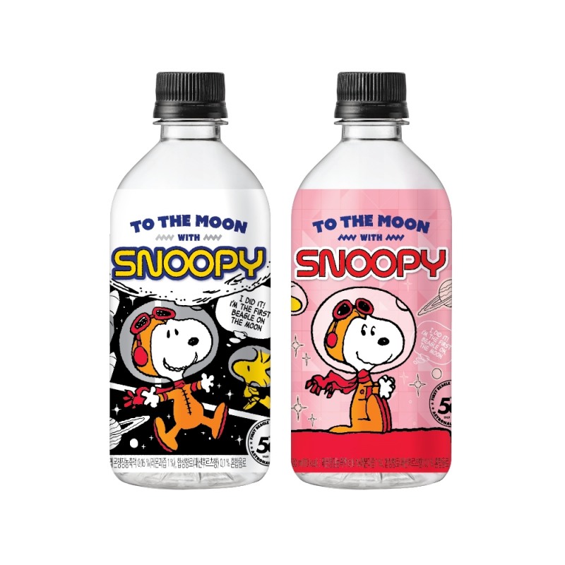 롯데칠성음료, '데일리C 아트워터 스누피 에디션' 출시