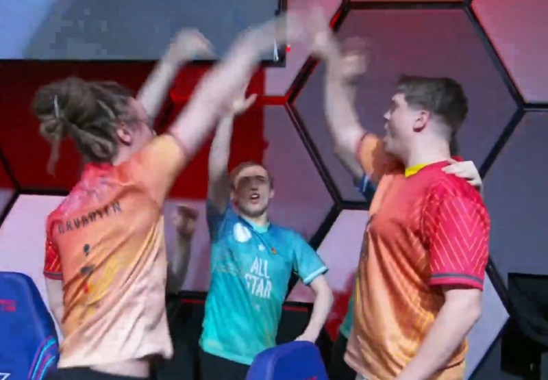 북미를 격파한 유럽 올스타팀(사진=생중계 화면 캡처).