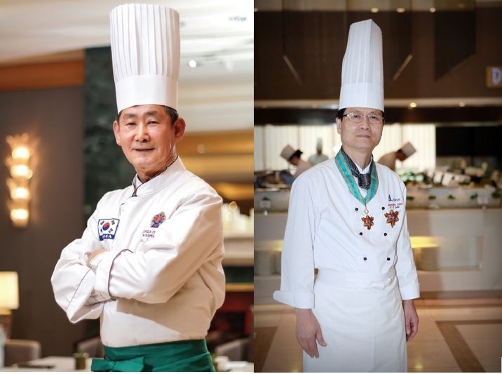 미디 호텔 나이아가라, 대한민국 요리명장과 만나다 / 왼쪽부터 이상정명장, 이철기명장 / 사진=미디 호텔 나이아가라