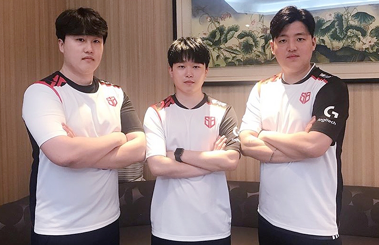 샌드박스 게이밍 변우진, 차현우, 원창연(왼쪽부터).