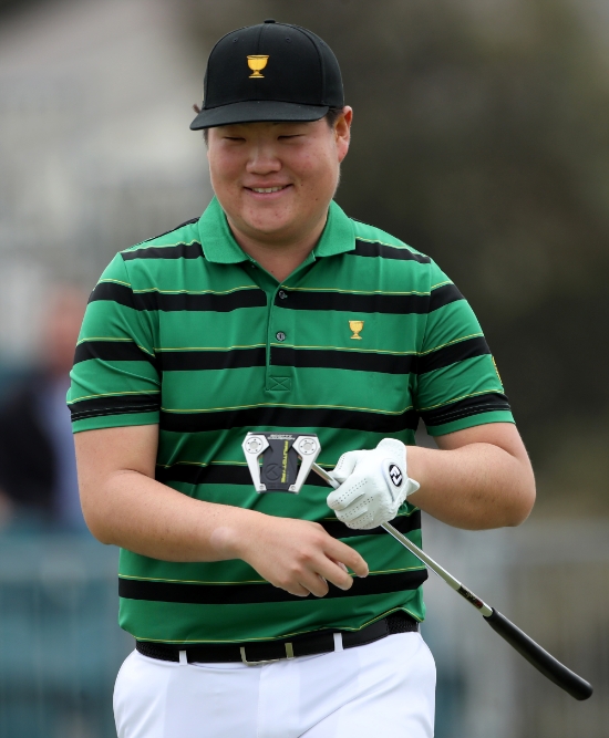 프레지던츠컵 첫 날 승점을 따낸 임성재. 사진=KPGA 제공