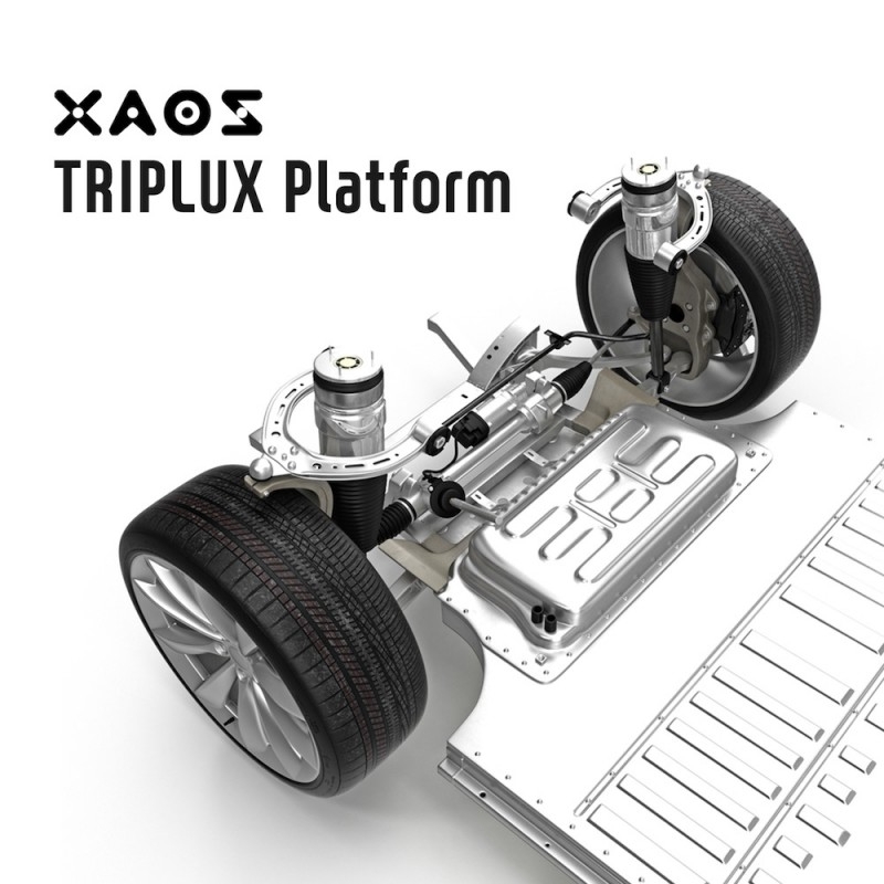 자오스모터스, 모터 통합 전기차 플랫폼 트리플럭스 개발