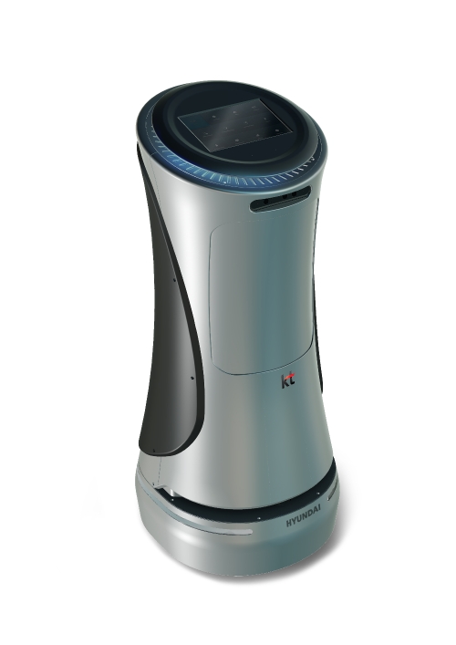 현대로보틱스가 KT와 함께 개발․제작한모바일 서비스 로봇