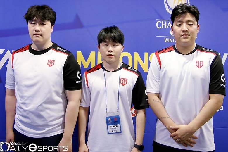 샌드박스 게이밍 변우진, 차현우, 원창연(왼쪽부터).