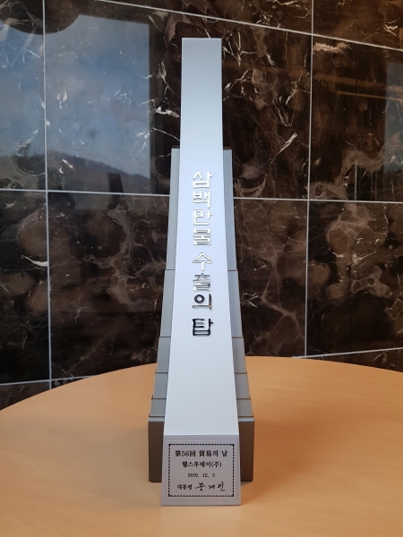코코도르, 300만불 수출탑 수상