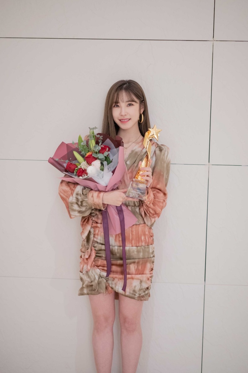 전효성, ‘월드스타연예대상’서 ‘가수부문 최우수 우수상’ 수상