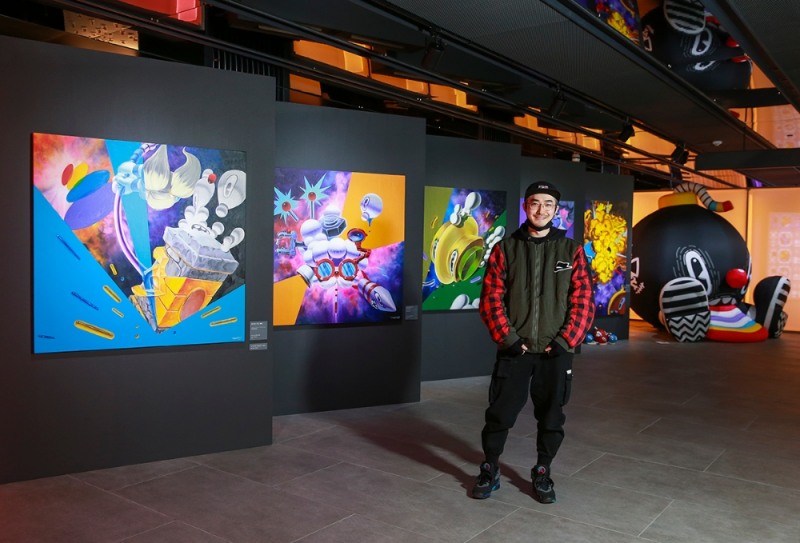 롤 인베이드 아트에 참가한 08AM 작가의 작품(사진=라이엇게임즈 제공).