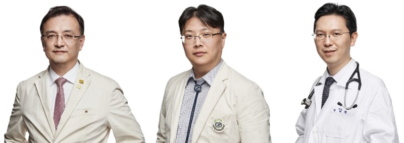 (왼쪽부터) 서울성모병원 장기이식센터 양철우, 정병하 교수, 은평성모병원 반태현 교수