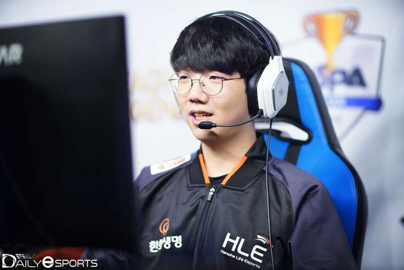 한화생명e스포츠의 정글러 '하루' 강민승.
