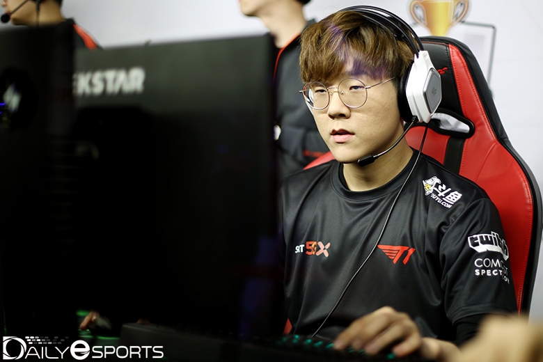 T1의 원거리 딜러 '테디' 박진성.