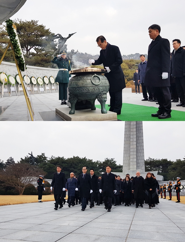 한국유엔봉사단 ․ 한국국제연합봉사단 새해 국립서울현충원 참배로 시작