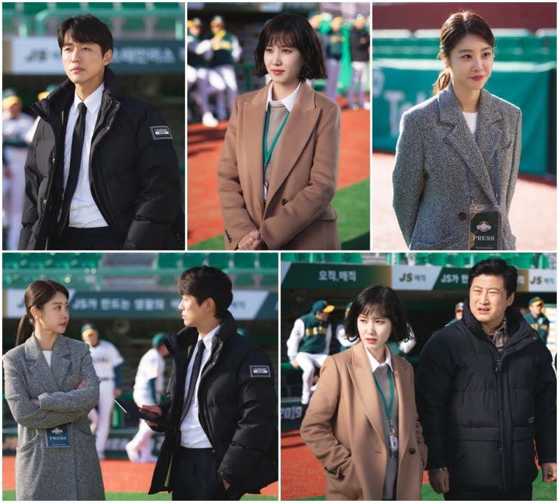 ‘스토브리그’ 남궁민-박은빈-박소진, 촬영 현장 컷 공개