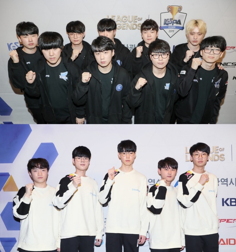 KeSPA컵을 통해 각기 다른 매력을 보여주고 있는 아프리카 프릭스(위)와 드래곤X가 맞대결한다.