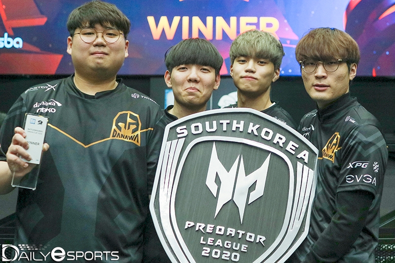 한국 대표로 프레데터 리그에 출전하는 다나와 e스포츠.