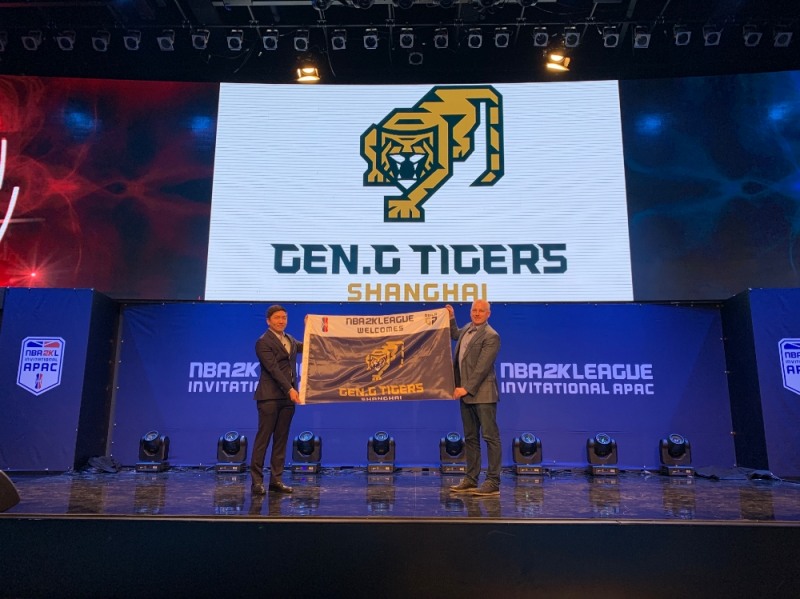 젠지, NBA 2K 리그 팀명 젠지 타이거즈 오브 상하이 발표