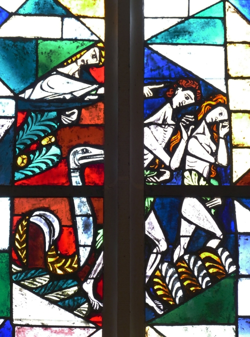 원죄를 범하고 에덴동산에서 쫓겨나는 아담과 이브(사진 출처=픽사베이).