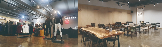 패션과 카페를 결합한 복합매장, 애플라인드 클럽. 사진=애플라인드