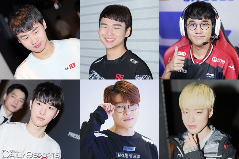(좌측 상단부터 시계방향)'쿠로' 이서행, '고릴라' 강범현, '운타라' 박의진, '미스틱' 진성준, '플로리스' 성연준, '레이' 전지원.