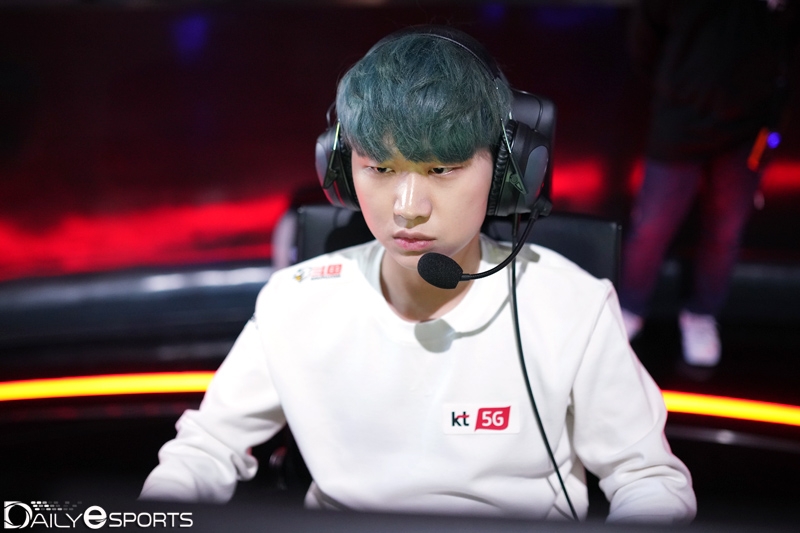 kt 롤스터의 원거리 딜러 '에이밍' 김하람.