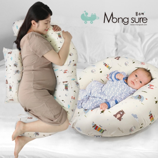 산모용품 몽슈레 바디필로우 만능쿠션, 임산부 축하선물로 눈길