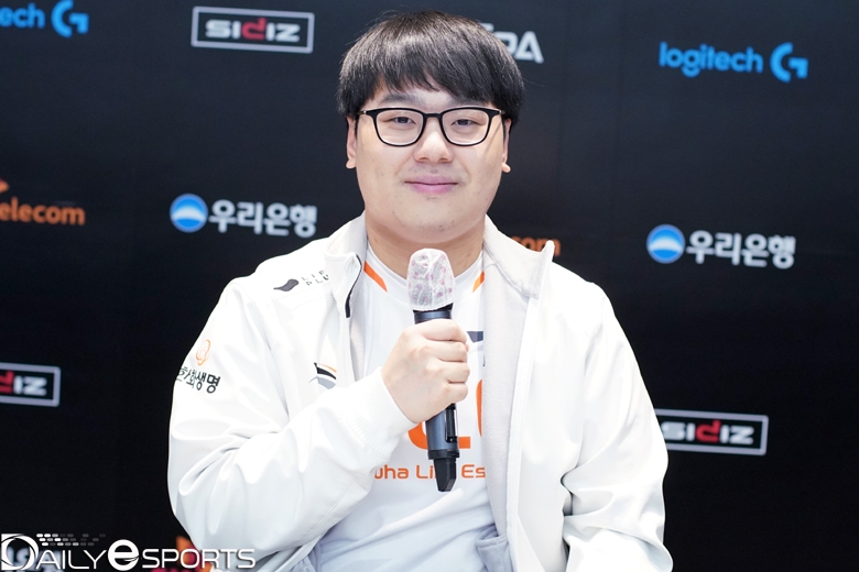 한화생명e스포츠의 톱 라이너 '큐베' 이성진.