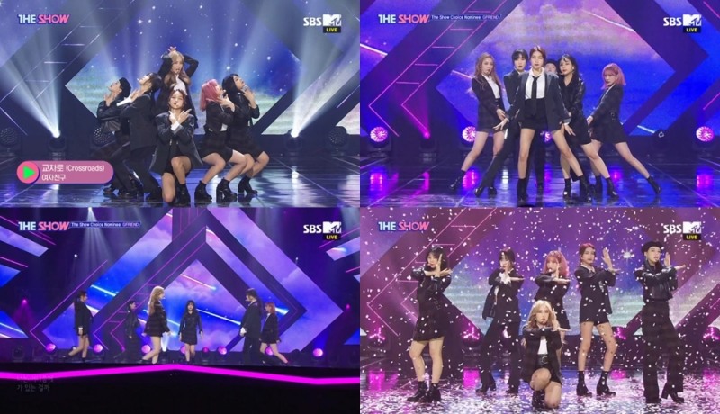 여자친구, 신곡 '교차로'로 '더 쇼' 2주 연속 1위...음악방송 5관왕