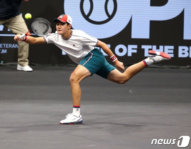 권순우의 경기모습<자료 사진>