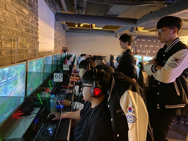 전남과학대학교 e스포츠 학과 학생들.