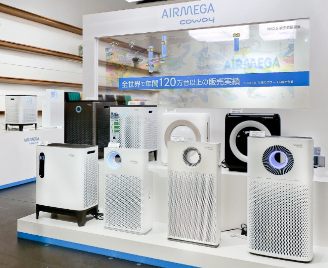 (사진=코웨이) 코웨이, 일 츠타야 카덴서 공기청정기 특별 전시전 운영