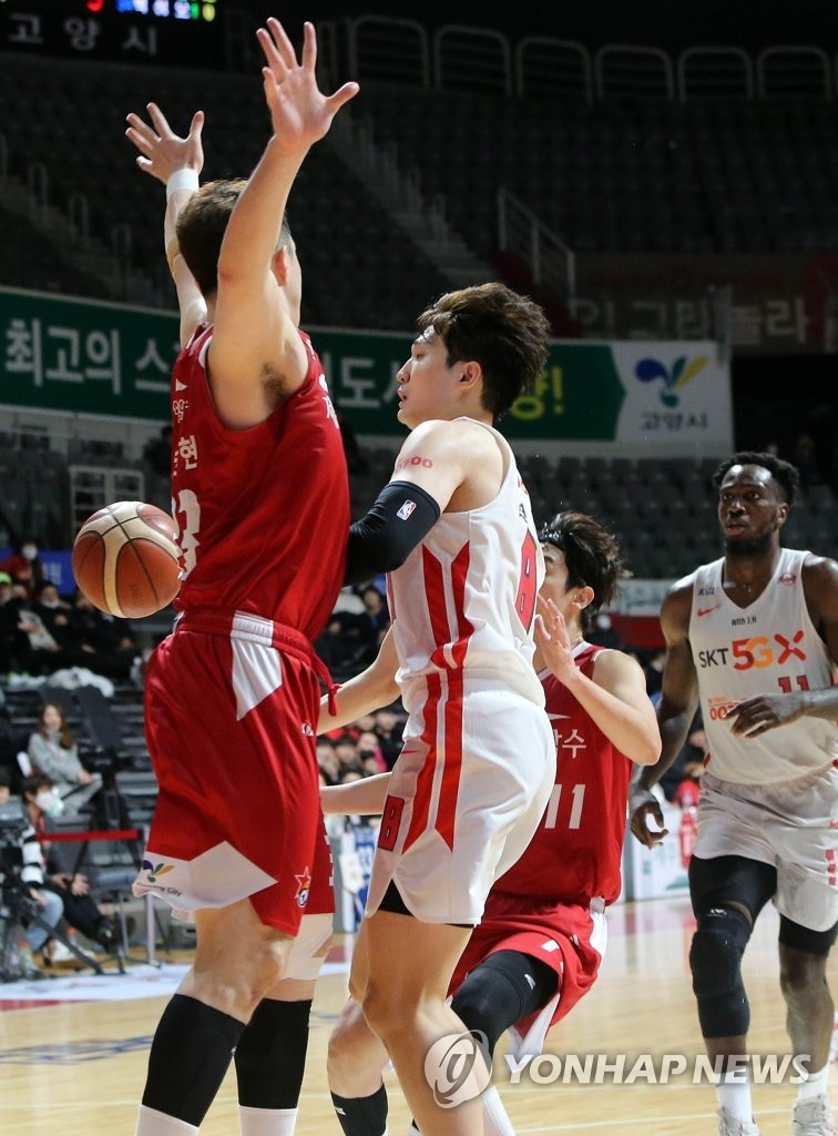 남자프로농구 시즌 남은 경기가 '무관중 경기'로 벌어진다. 사진=연합뉴스 제공