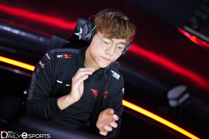 T1의 원거리 딜러 '테디' 박진성.